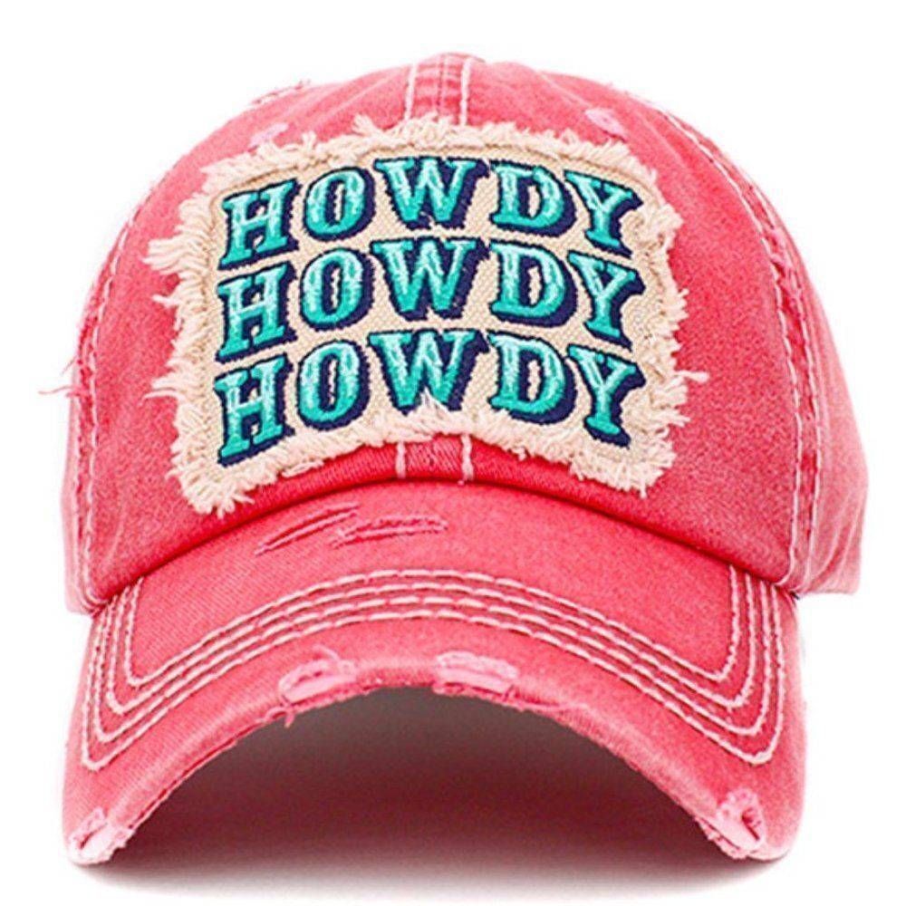 Pink Howdy Baseball Hat - Picture 3 of 5
